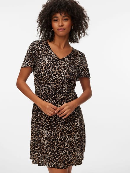 VERO MODA - VMEASY JOY SS SHORT DRESS WVN GA - Dames - Mini jurken