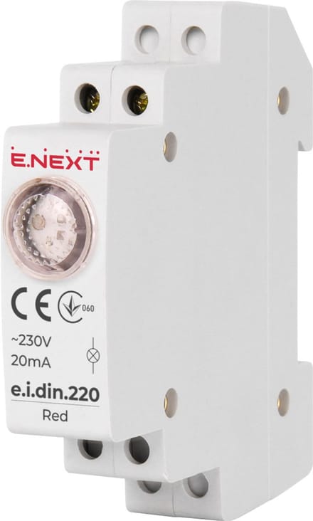 Next Serie - Rode Signaallamp - DIN Rail - IP20 - 230V