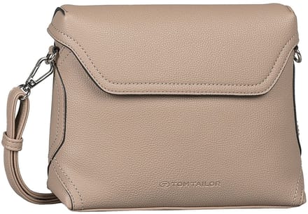 TOM TAILOR schoudertas Joel Flap Bag No Zip Taupe