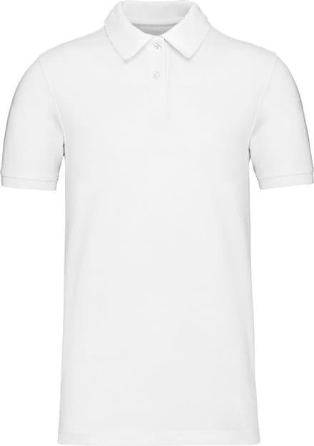 Kariban Piqué-herenpolo Bio180 K2025 - White - S
