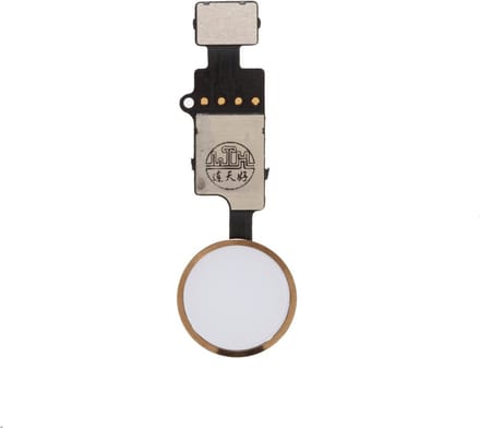 YF home button 3rd gen voor iPhone 7 / 8 en 7 / 8 Plus - Wit / Goud