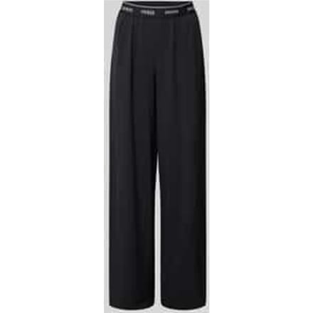 wide fit broek met elastische band model 'SELENE'