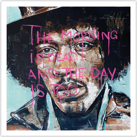 Jimi Hendrix 01 poster 50x50 cm
