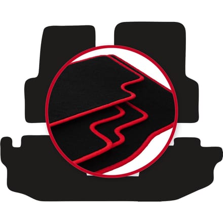 CARLUX-RED automatten voor: Jeep Wrangler TJ SUV (1996-2006)