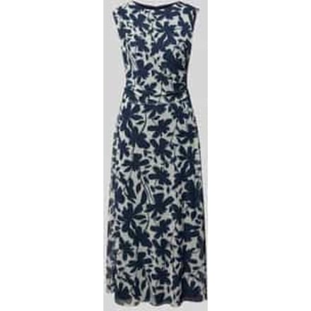 regular fit midi-jurk met all-over bloemenmotief