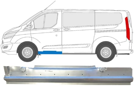 Reparatie dorpel voor Ford Transit Custom 2013-2023 / Links