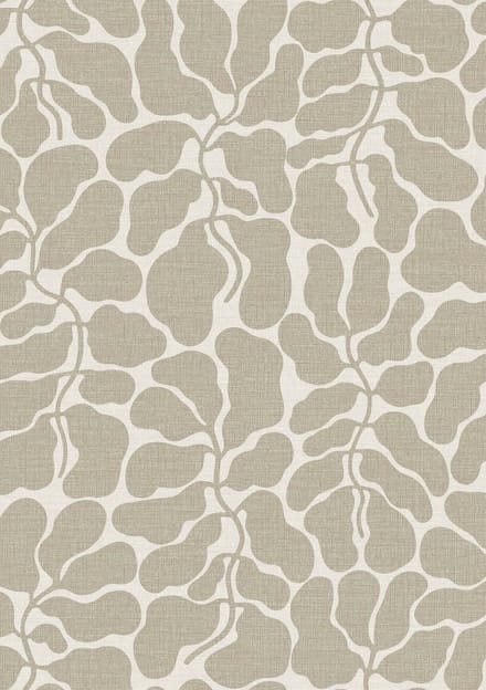 Boråstapeter Vliesbehang 2075 - Swedish Designers - Botanisch Beige - 49cm x 10.05m