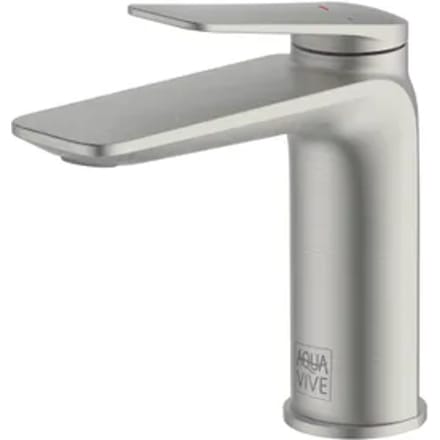 Aquavive Wastafelmengkraan Senio - Lage Uitloop - Rvs - 15,3cm