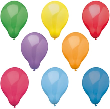 5x 16 Ballonnen Ø 25 cm assorti kleuren