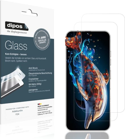 dipos – 2x Pantserfolie geschikt voor Aidekunlin F24 | 9H Screenprotector