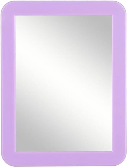 Magnetische Kastspiegel - Kleine Spiegel Locker - Make-up Check - Echt Glas - 5x7 Inch - Paars