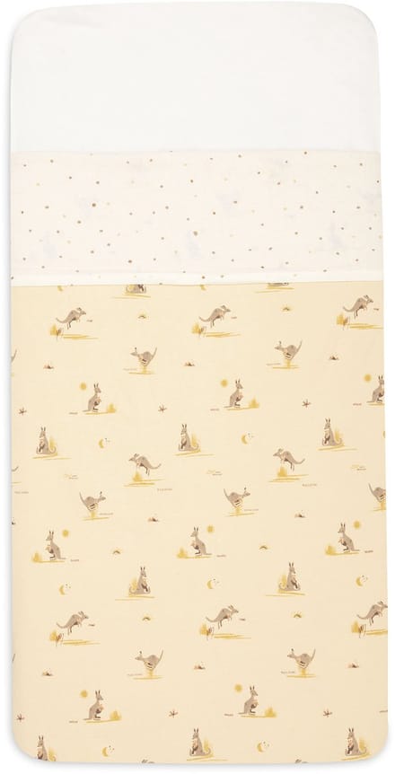 Jollein Laken Wieg - 75x100cm - Katoen - Kangaroots - Dusty Dot