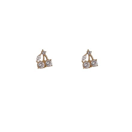 Go Dutch Label Oorknoppen Cherry Stones Stud Goudkleurig