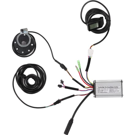 36V48V 250W 15A Fiets Borstelloze Motor Blokgolf Controller Kit met LCD4 Paneel 130X Duim black