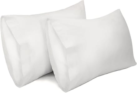 2-Pack Kussenhoezen 100% Katoen Ademend 50 x 70 cm Wit