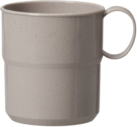 Bio-drinkbeker met handvat, 0,3 liter, grijs