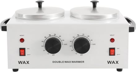 Dubbele Waxverwarmer - Ontharingsapparaat - Professioneel ontharen - Dubbele pot ontwerp - 2x 400 ml - Wit