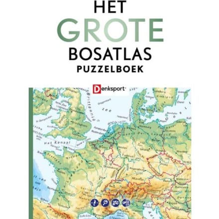 Denksport Het Grote Bosatlas Puzzelboek - Het Grote Bosatlas Puzzelboek - Peter Vroege