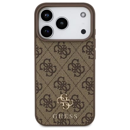 Guess Back Cover Case - MagSafe voor iPhone 17 Pro Max - Bruin - Schokbescherming & Goede Grip