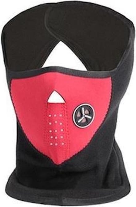 Scoby - Multifunctioneel Fleece Skimasker - Bandana - Nekwarmer - Thermo - One Size - Rood