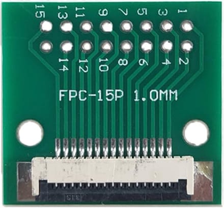 FPC/FFC flat cable PCB 15P 1mm met connector