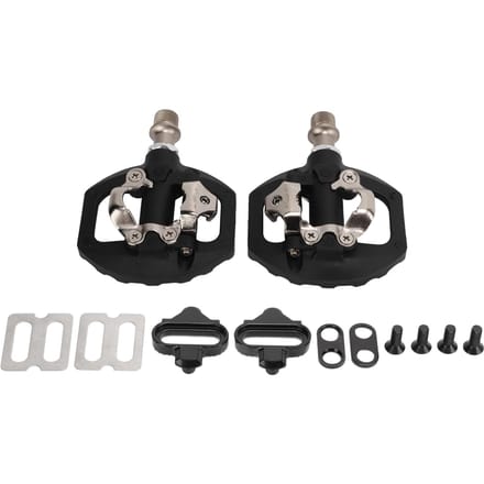 Dubbelzijdig Platform Multi-Use Pedaal voor SPD Mountainbike Fiets Afgedichte Clipless Pedalen met black