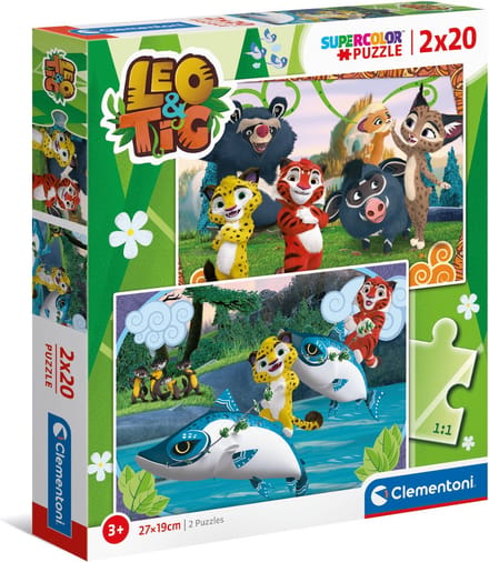 Clementoni Supercolor 24785 puzzel Legpuzzel 20 stuk(s) Dieren