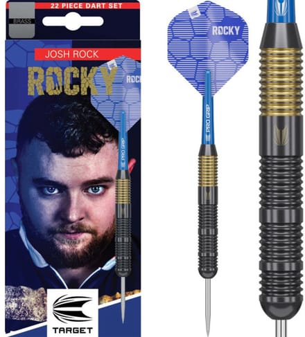 Target Josh Rock Brass Set 22 Pieces - Dartpijlen