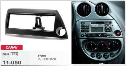 1-DIN FORD Ka 1996-2008 (Left Wheel) afdeklijst / installatiekit Kabel sleutels antenneplug