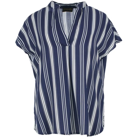Gestreepte blouse van viscose met nautische inspiratie