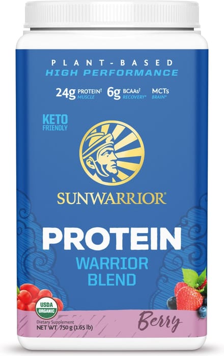 Sunwarrior Warrior Blend Organic (750g) Berry Shortcake - Eiwitten - Veganistisch eiwit