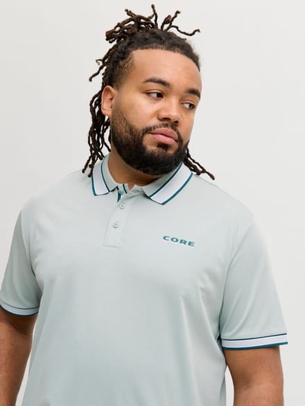 JACK & JONES - JCOFUSION LIGHT SUMMER BRANDING POLO PLS - Heren Plus T-Shirt