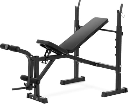Multifunctionele halterbank - belastbaar tot 100 kg - verstelbaar - 180-152° helling - Gymrex