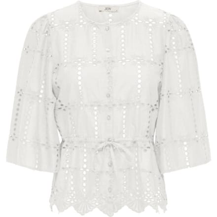 Jacqueline de Yong jojo 3/4 anglaise shirt wvn 15377530 cloud dancer