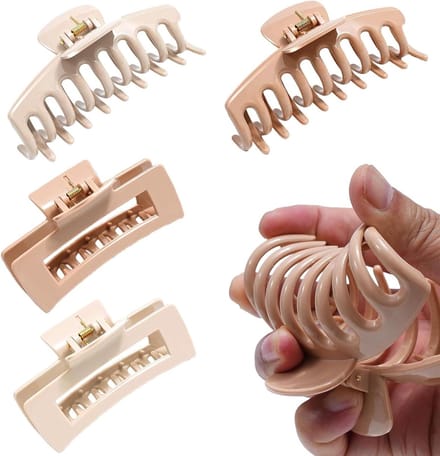 Solidchoice - Set van 4 Haarclips voor Dames met Sterke Grip
