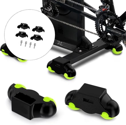 Fietstrainer Voet Pads - Basis Plaat - Stabiel Trainen - Schokabsorberend Ontwerp - Universele Maat - Zwart