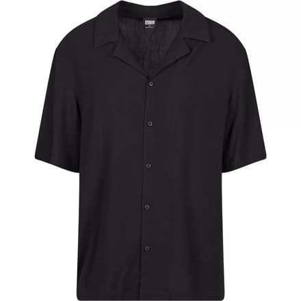 Urban Classics - Loose Viscose Overhemd - 5XL - Zwart