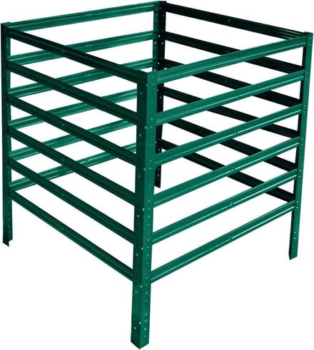 Compostbak Metaal - Composteerbak Tuin - Afval Verwerken - Grondcontact - 880 Liter - Groen