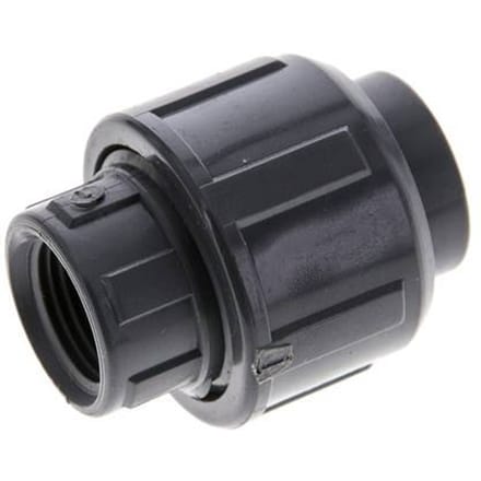 PVC Fitting Lijmmof Recht Binnendraad Rp 3/8 '' FKM [2 Stuks]