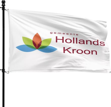 VlagDirect - Hollands Kroon vlag - Gemeente Hollands Kroon vlag - 90 x 150 cm.