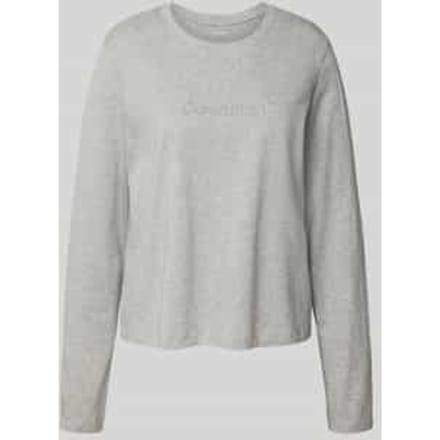 Shirt met lange mouwen en labelstitching