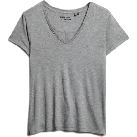 Superdry - Studios Slub T-shirt met Borduursel - Dames - T-shirts