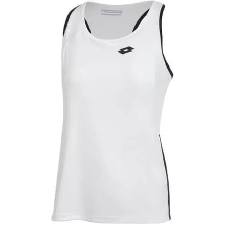 Lotto Squadra Ii Mouwloos T-shirt Wit M Vrouw