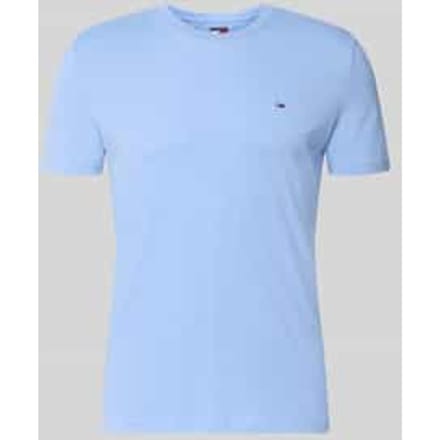 Slim fit t-shirt van katoenmix