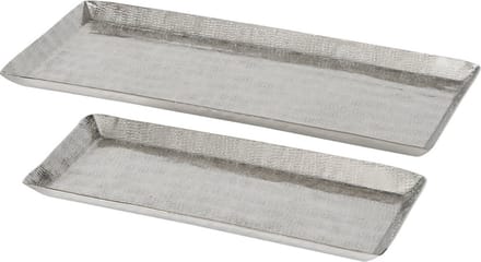 Zilveren Schaal Rechthoekig 2 st. - 37 cm