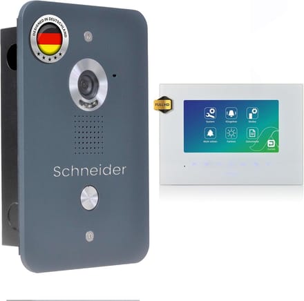 Videodeurintercomsysteem 2-draads met 7 inch LCD Buitenstation IP55