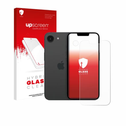 upscreen - Screenprotector voor Apple iPhone 17e (Voor+Camera) - Folie Beschermfolie Beschermglas transparant