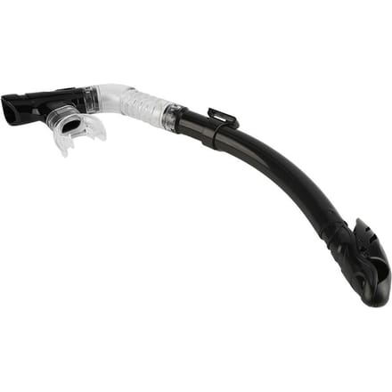 Volledige Droge Snorkel met Comfortabel Siliconen Mondstuk en Eénrichtings Afblaasventiel (zwart) gray