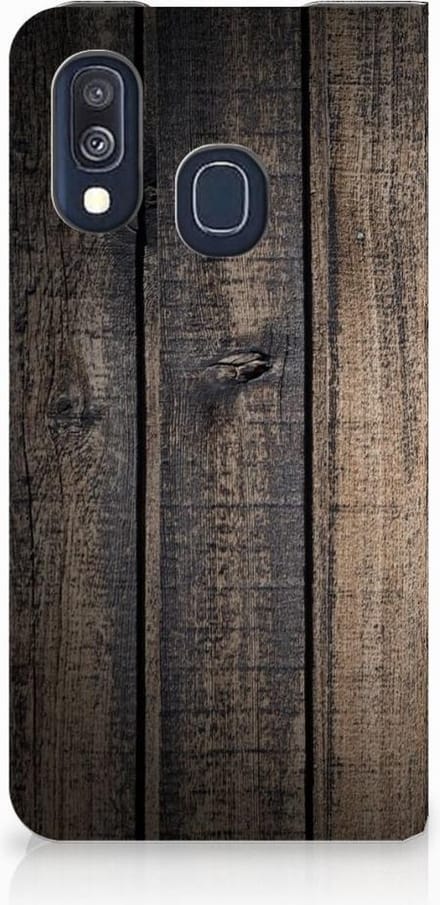 Samsung Galaxy A40 Book Wallet Case Steigerhout