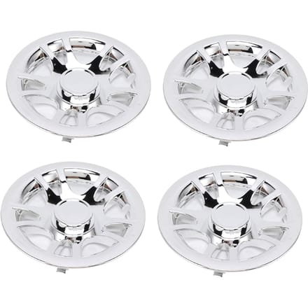 4 Stuks 8 Inch Golfkar Naafdoppen Verchroomde Wieldoppen Velgbeschermer voor E Z‑GO Golfkar white
